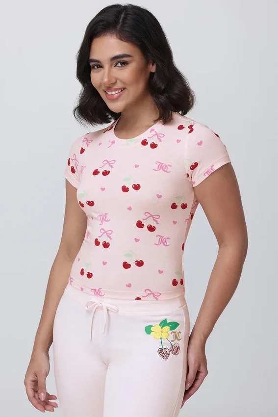 All over Cherry Baby Tee All over Cherry Baby Tee