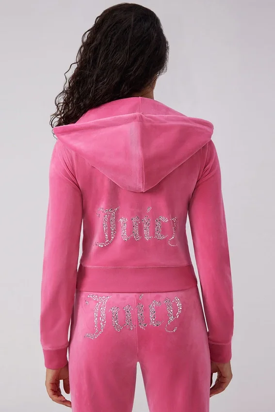 Angel Couture Big Bling Velour Hoodie Angel Couture Big Bling Velour Hoodie