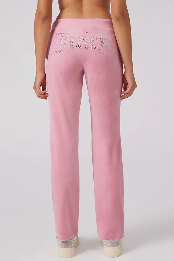 Angel Couture Big Bling Velour Track Pants Angel Couture Big Bling Velour Track Pants