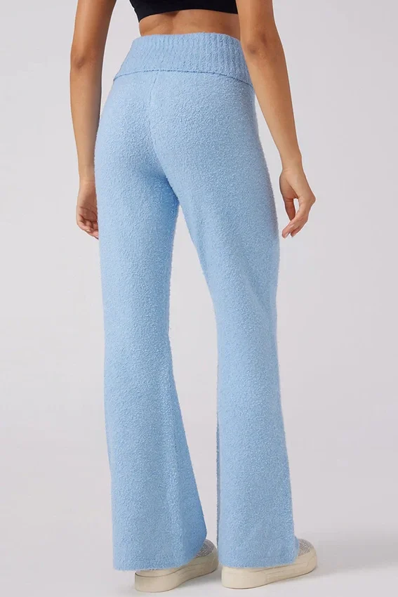 Angel Couture Knit Fold over Wide Leg Pants Angel Couture Knit Fold over Wide Leg Pants