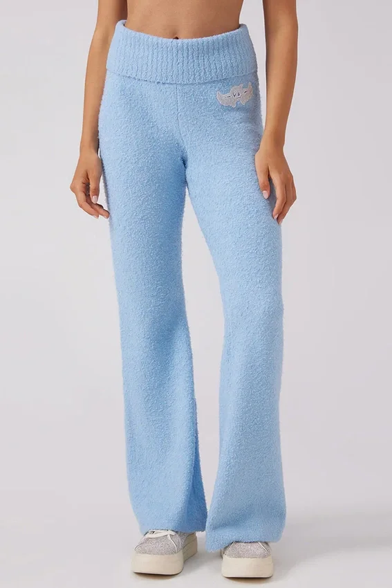 Angel Couture Knit Fold over Wide Leg Pants Angel Couture Knit Fold over Wide Leg Pants