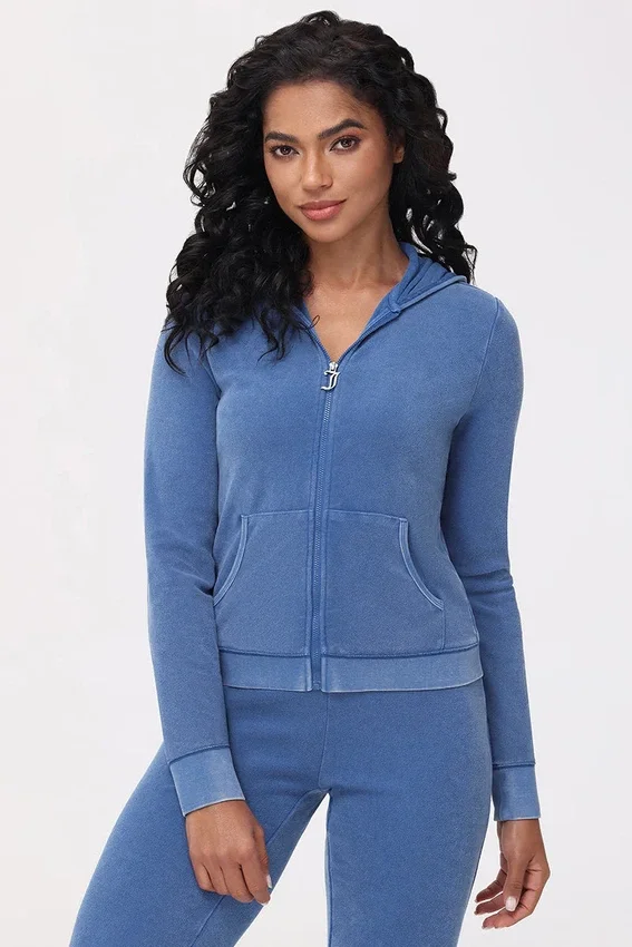 Big Bling Washed Terry Hoodie Big Bling Washed Terry Hoodie