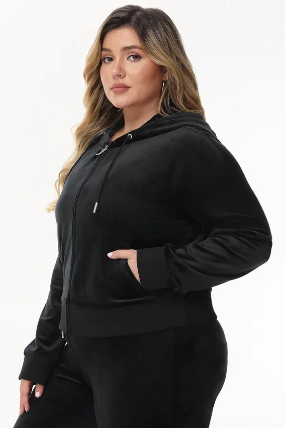 Bride Customizable Big Bling Velour Hoodie Bride Customizable Big Bling Velour Hoodie