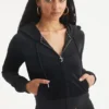 Bride Customizable Big Bling Velour Hoodie Bride Customizable Big Bling Velour Hoodie