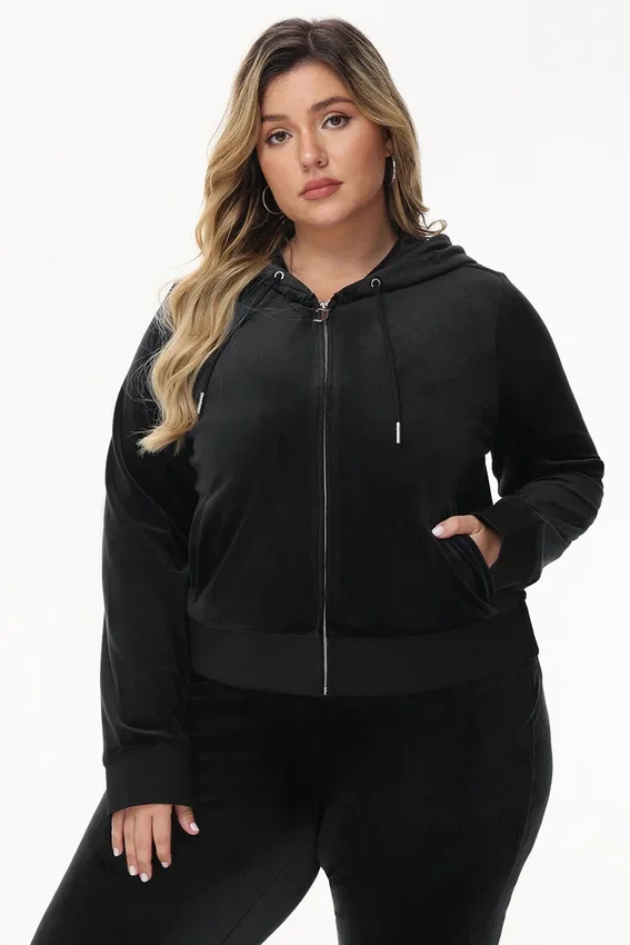 Bride Customizable Big Bling Velour Hoodie Bride Customizable Big Bling Velour Hoodie