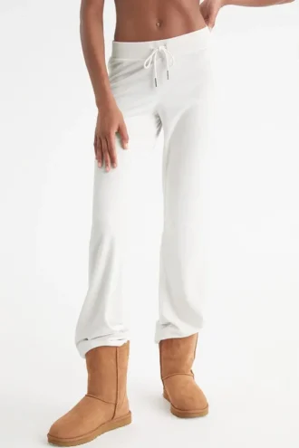 Bride Customizable Big Bling Velour Track Pants