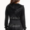 Cancer Customizable Big Bling Velour Hoodie