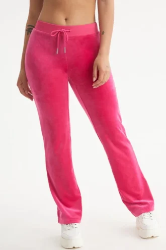 Aquarius Customizable Big Bling Velour Track Pants