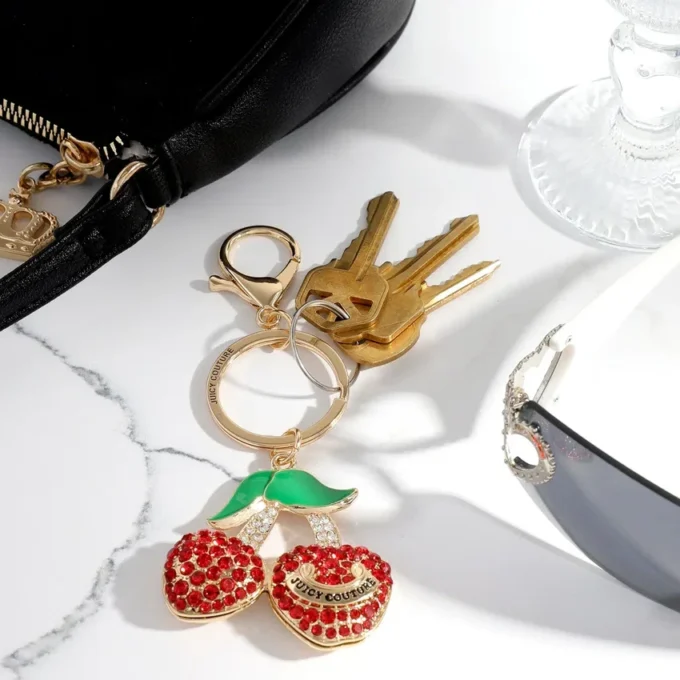Cherry Charm Keychain Bag Charm