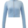 Cropped Mockneck Jacket