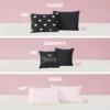 Diamond Hearts Black Comforter Bed in a Bag Bedding Set