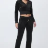 Embossed Velour Track Pants Embossed Velour Track Pants