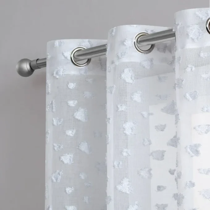Ethel Embellished Sheer Curtains