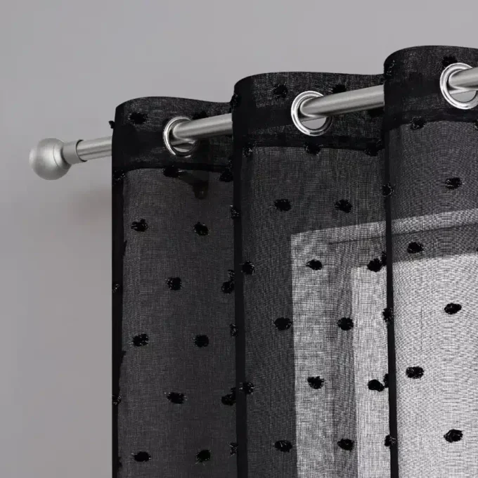 Evelyn Polka Dot Sheer Curtains