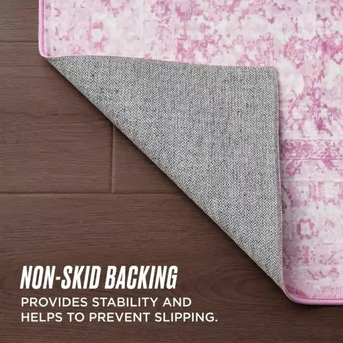 Finely Washable Rug, 5′ X 7′