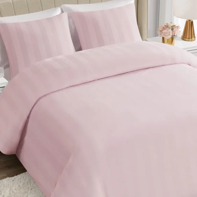 Jenny Velour Striped Jacquard Comforter Set