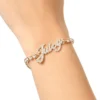 Juicy Script Crystal Tennis Bracelet