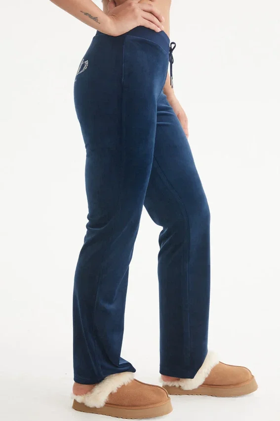 Aquarius Customizable Big Bling Velour Track Pants Aquarius Customizable Big Bling Velour Track Pants
