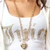 Long Heart Pendant Necklace