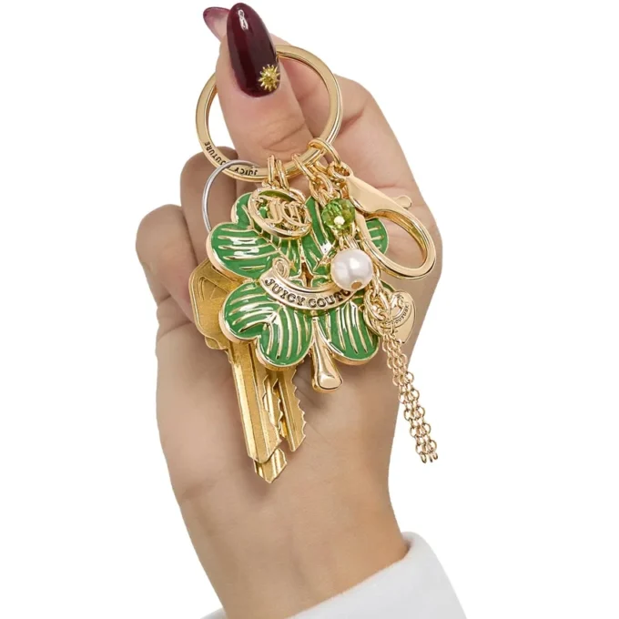 Lucky Clover Keychain Bag Charm