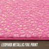 Metallic Leopard Plush Rug, 2′ X 6′
