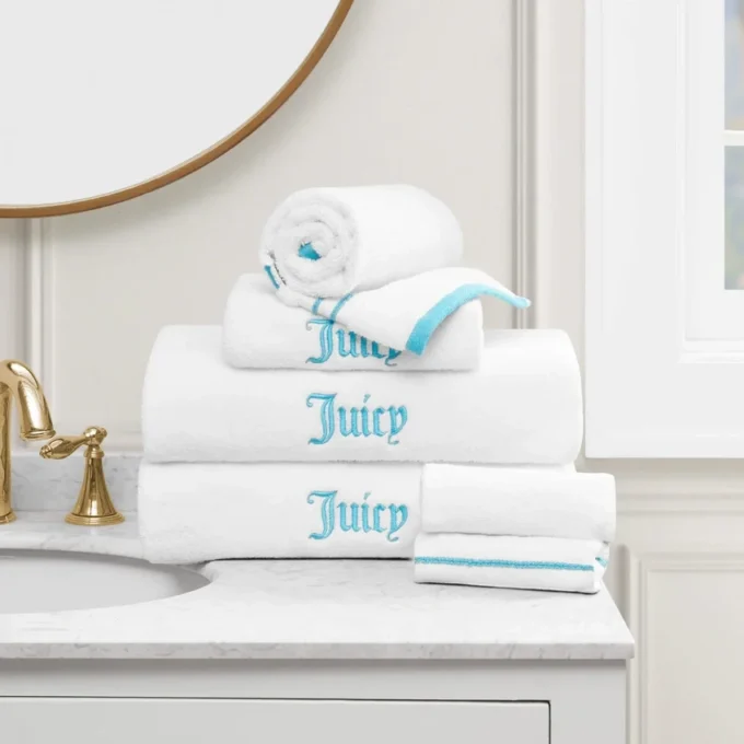Neon Border Bath Towel Set
