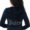 Custom Initial Og Big Bling Velour Hoodie