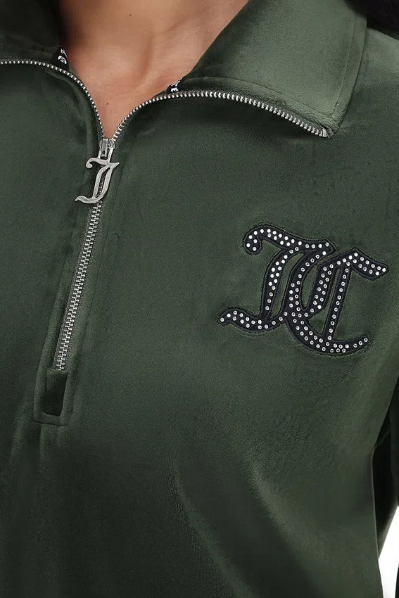 Oversized Small Bling Quarter Zip Pullover Oversized Small Bling Quarter Zip Pullover