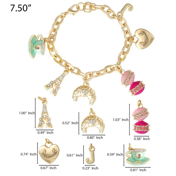 Paris Travel Charm Bracelet