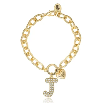 Pava Initial Charm Bracelet, Letter J