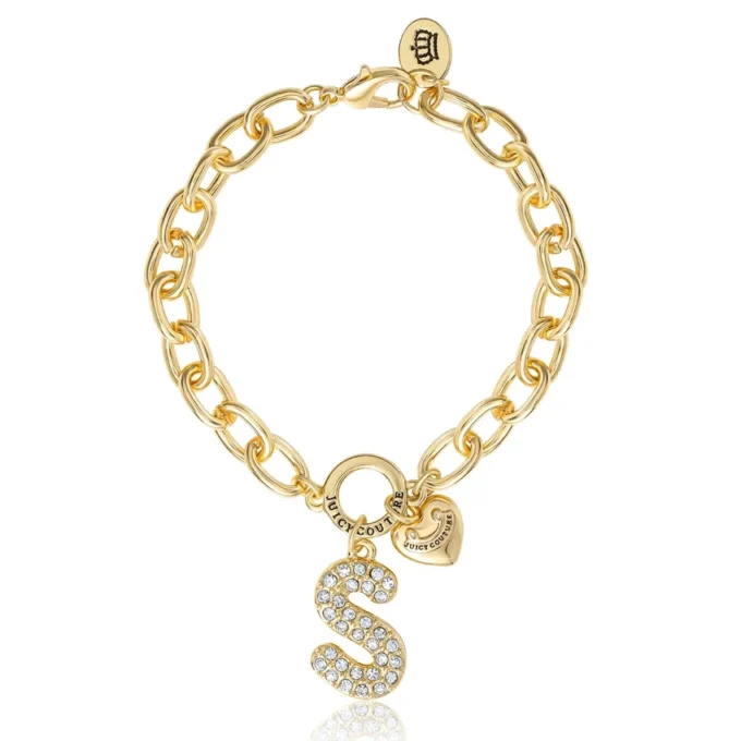Pava Initial Charm Bracelet, Letter S Pava Initial Charm Bracelet, Letter S