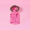 Pet Faux Fur Hooded Jacket