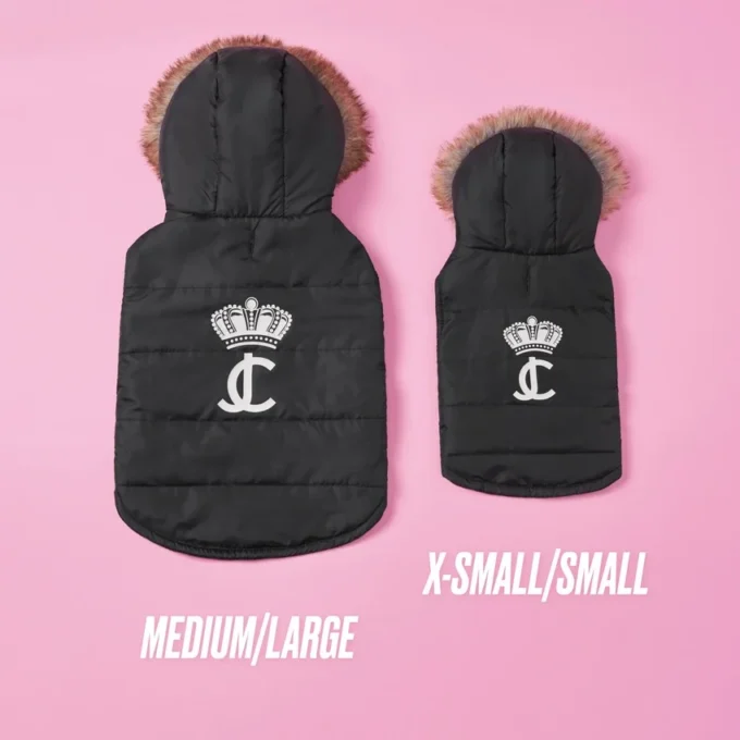 Pet Faux Fur Hooded Jacket