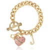 Pink Pava Heart Toggle Bracelet Pink Pava Heart Toggle Bracelet