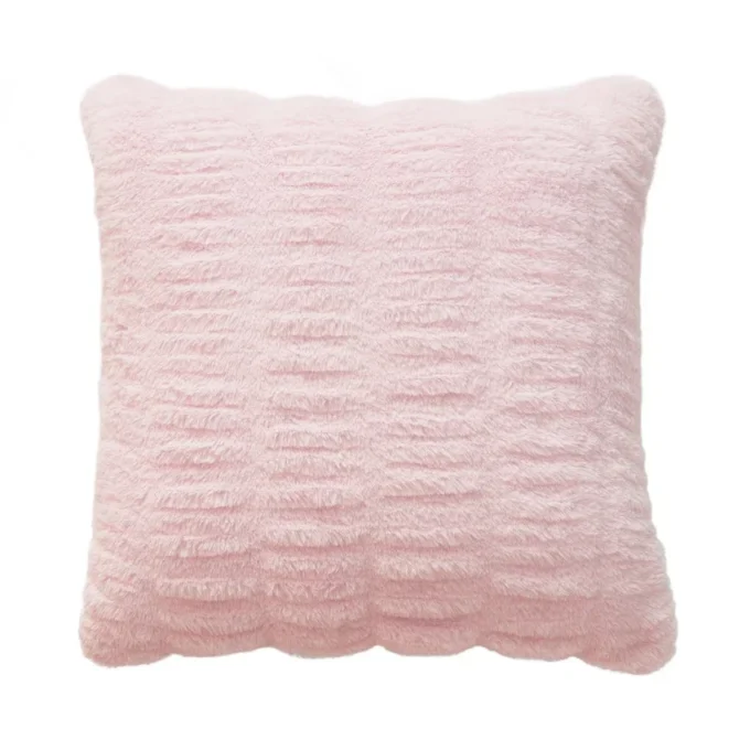 Pleated Faux Fur Decorative Pillow Pleated Faux Fur Decorative Pillow