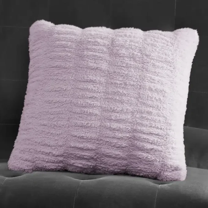 Pleated Faux Fur Decorative Pillow Pleated Faux Fur Decorative Pillow