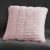 Pleated Faux Fur Decorative Pillow Pleated Faux Fur Decorative Pillow