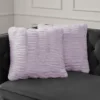 Pleated Faux Fur Decorative Pillow Pleated Faux Fur Decorative Pillow