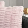 Pleated Faux Fur Decorative Pillow Pleated Faux Fur Decorative Pillow