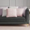 Pleated Faux Fur Decorative Pillow Pleated Faux Fur Decorative Pillow