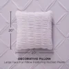 Pleated Faux Fur Decorative Pillow Pleated Faux Fur Decorative Pillow