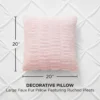 Pleated Faux Fur Decorative Pillow Pleated Faux Fur Decorative Pillow