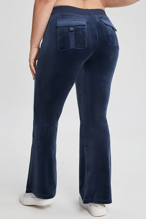 Plus-Size 30Th Birthday Snap Pocket Velour Pants Plus-Size 30Th Birthday Snap Pocket Velour Pants