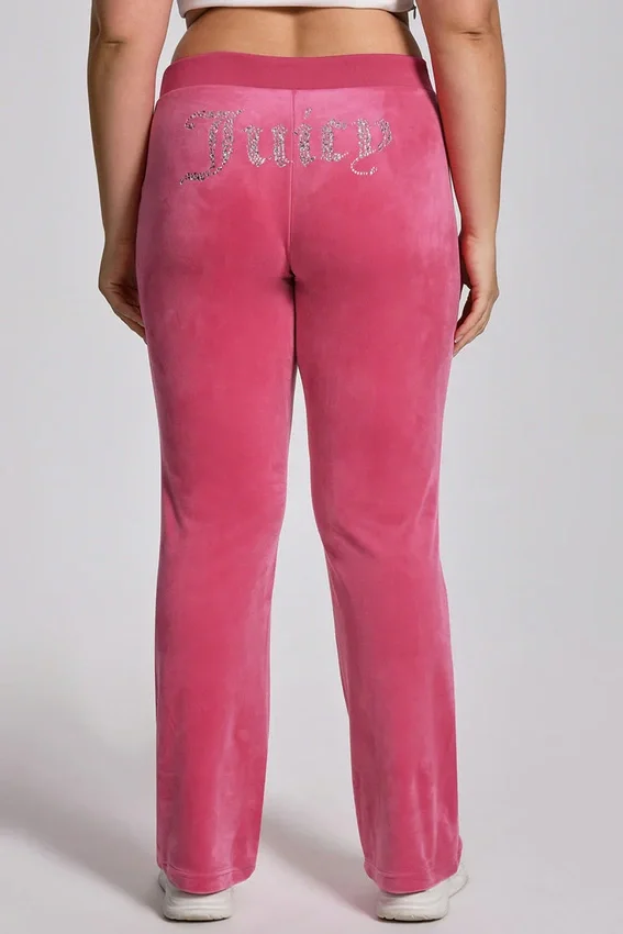 Plus-Size Angel Couture Big Bling Velour Track Pants Plus-Size Angel Couture Big Bling Velour Track Pants