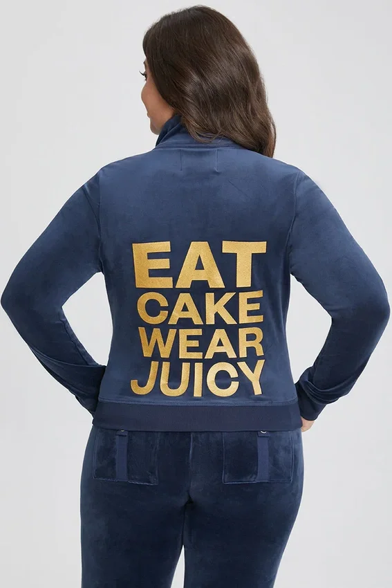 Plus-Size Eat Cake Wear Juicy Mockneck Jacket Plus-Size Eat Cake Wear Juicy Mockneck Jacket