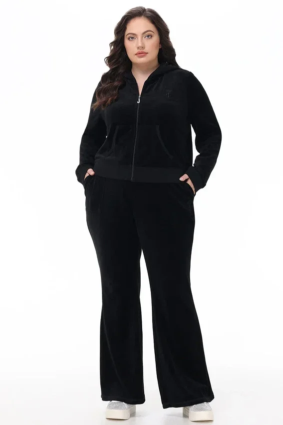 Plus-Size Heritage Cotton Velour Track Pants Plus-Size Heritage Cotton Velour Track Pants