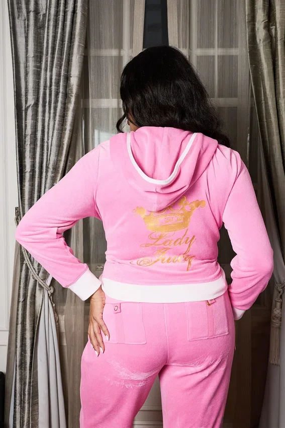 Plus-Size Lady Juicy Hollywood Heritage Hoodie Plus-Size Lady Juicy Hollywood Heritage Hoodie