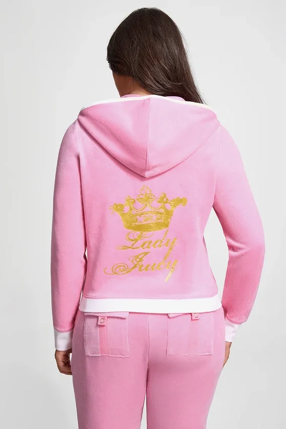 Plus-Size Lady Juicy Hollywood Heritage Hoodie Plus-Size Lady Juicy Hollywood Heritage Hoodie