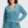 Plus-Size Og Big Bling Velour Hoodie