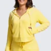 Plus-Size Og Big Bling Velour Hoodie